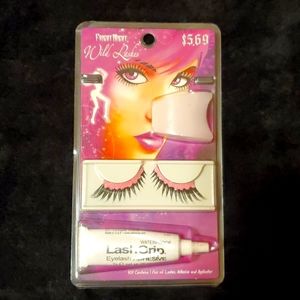 Fright Night Wild Lashes with Waterproof Adhesive & Applicator - Pink & Black